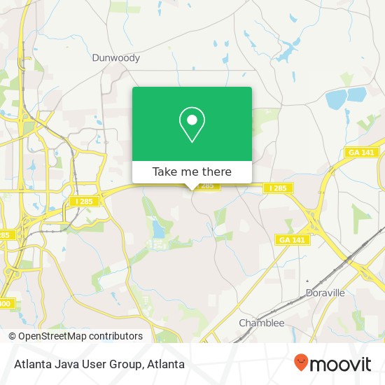 Atlanta Java User Group map