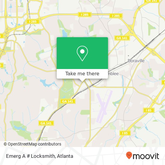 Emerg A # Locksmith map