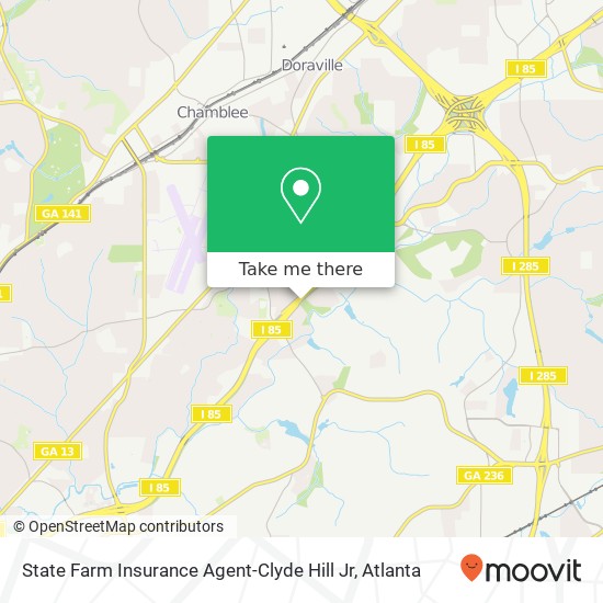 State Farm Insurance Agent-Clyde Hill Jr map