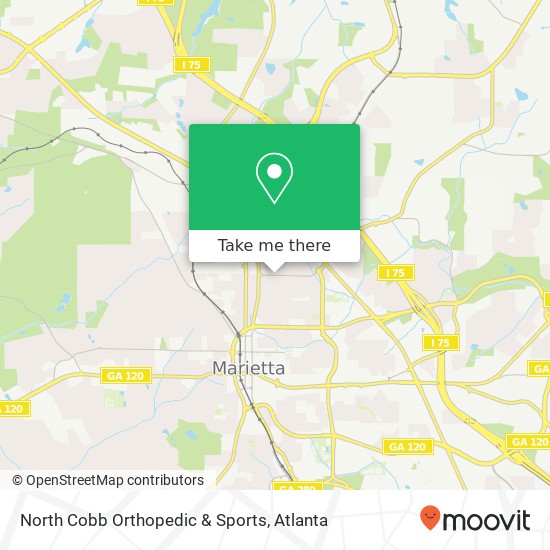 North Cobb Orthopedic & Sports map