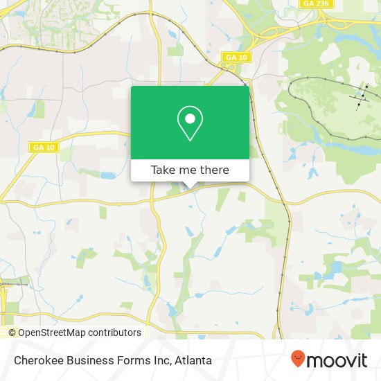 Cherokee Business Forms Inc map