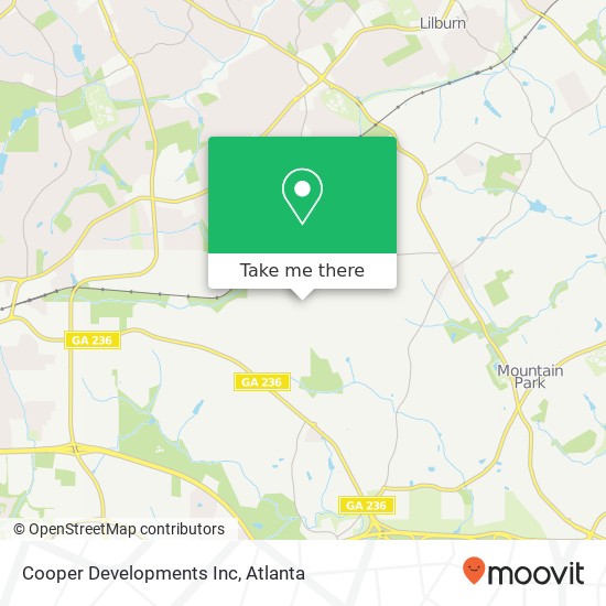 Mapa de Cooper Developments Inc