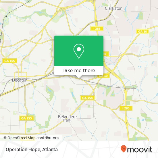 Mapa de Operation Hope