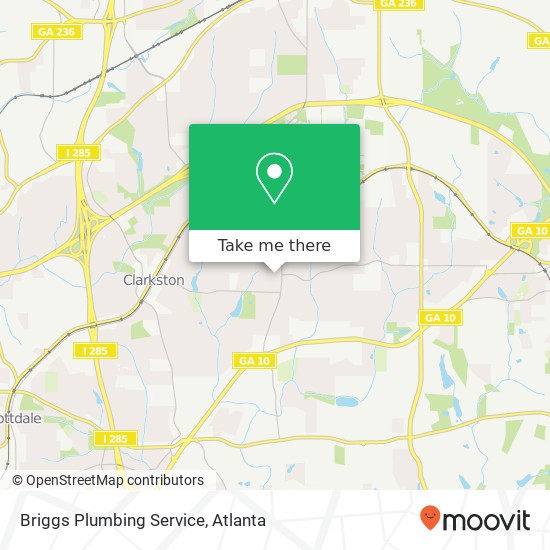 Briggs Plumbing Service map