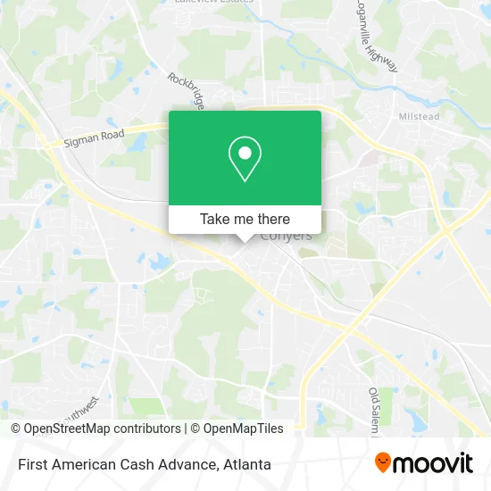 First American Cash Advance map