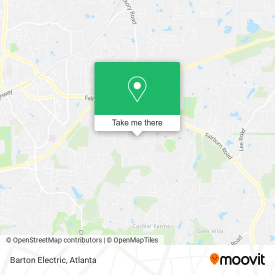 Barton Electric map