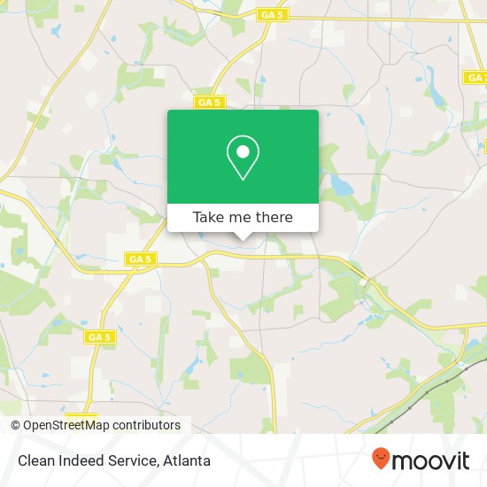 Mapa de Clean Indeed Service