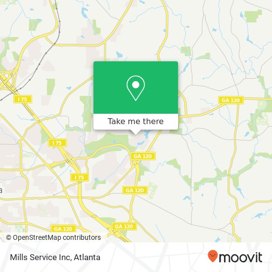 Mills Service Inc map