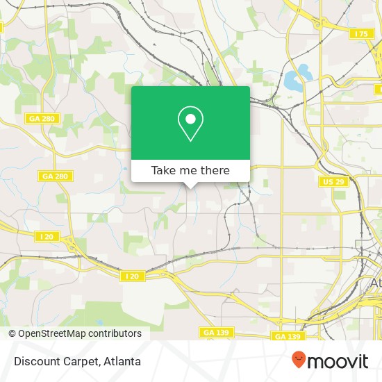 Mapa de Discount Carpet