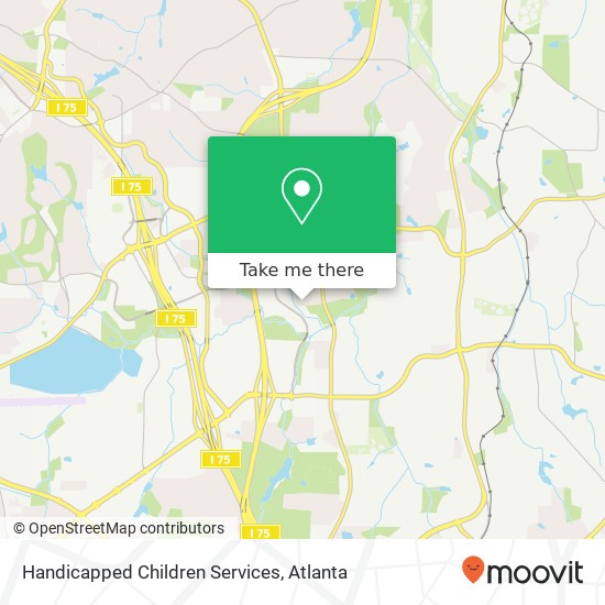 Handicapped Children Services map