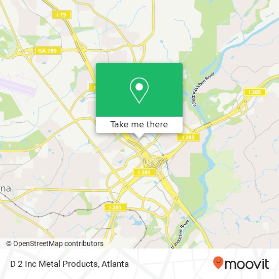 D 2 Inc Metal Products map