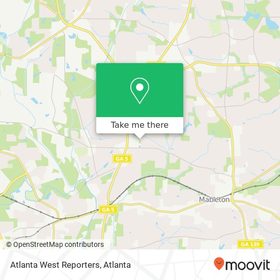 Atlanta West Reporters map