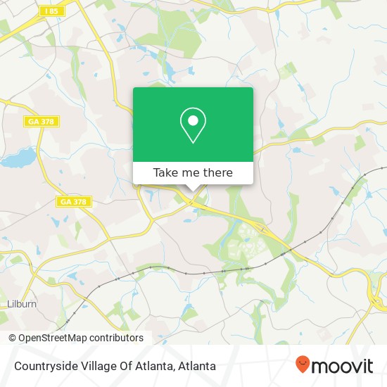 Countryside Village Of Atlanta map