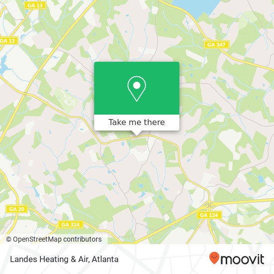 Landes Heating & Air map