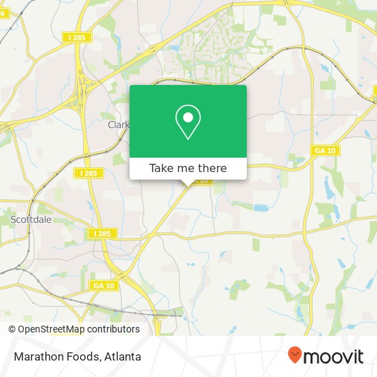 Mapa de Marathon Foods