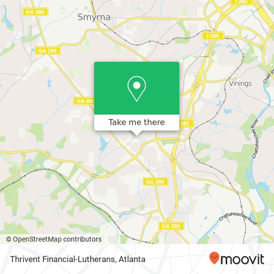 Thrivent Financial-Lutherans map