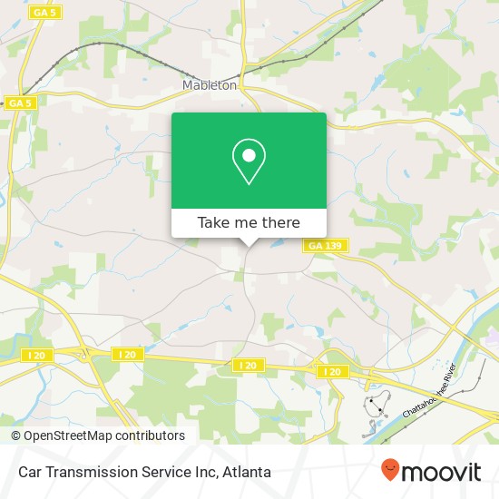 Mapa de Car Transmission Service Inc