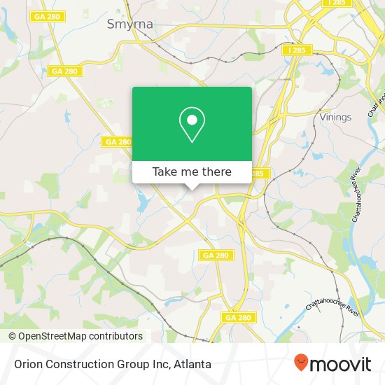 Orion Construction Group Inc map