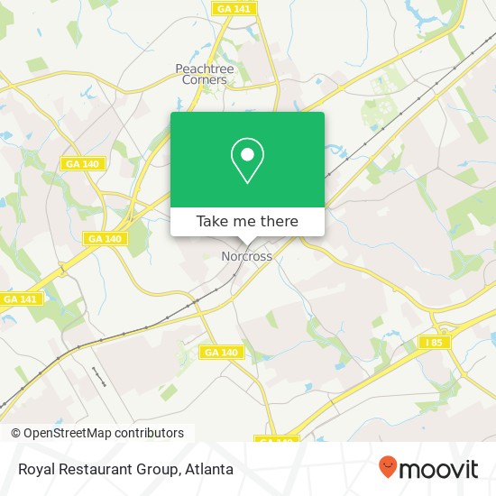 Royal Restaurant Group map