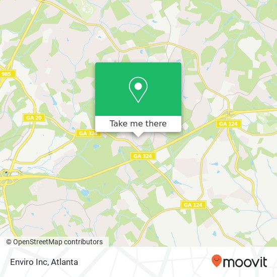 Enviro Inc map