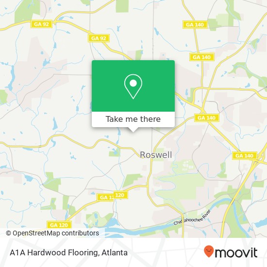 A1A Hardwood Flooring map