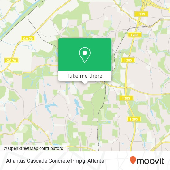 Mapa de Atlantas Cascade Concrete Pmpg
