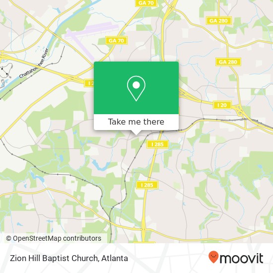 Mapa de Zion Hill Baptist Church