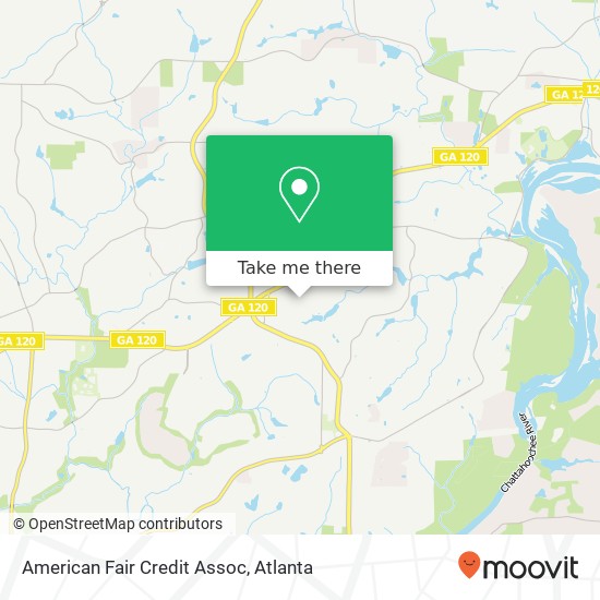 American Fair Credit Assoc map