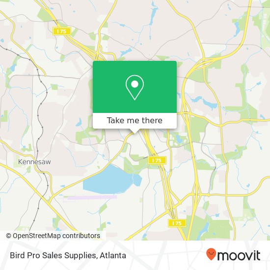 Mapa de Bird Pro Sales Supplies