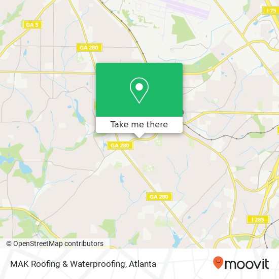 MAK Roofing & Waterproofing map