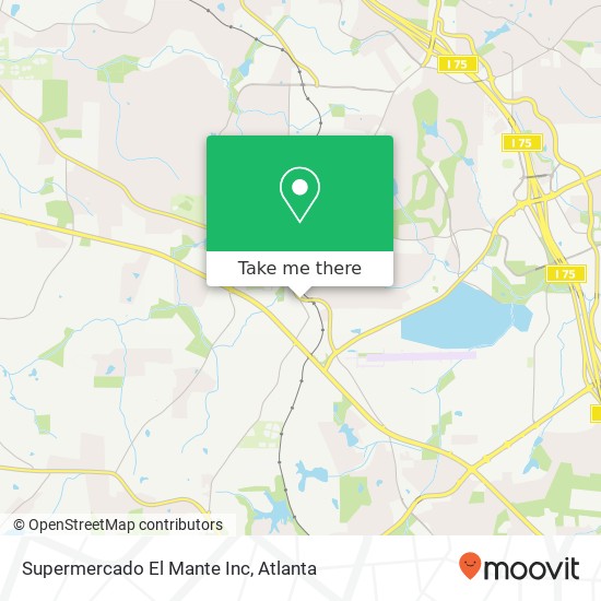 Mapa de Supermercado El Mante Inc