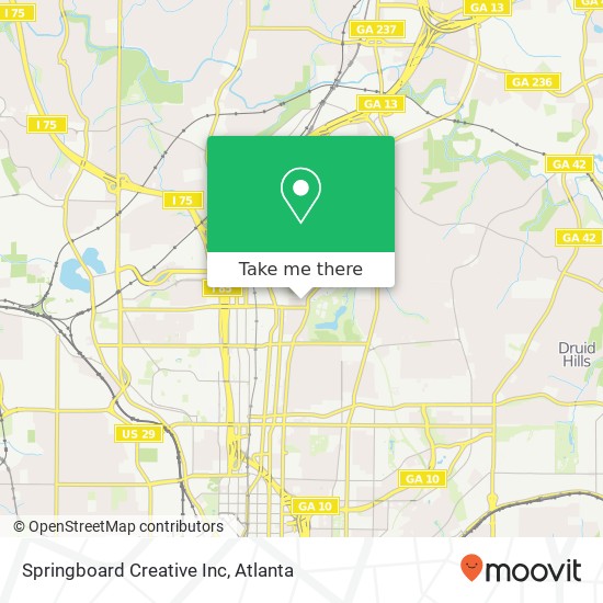 Mapa de Springboard Creative Inc