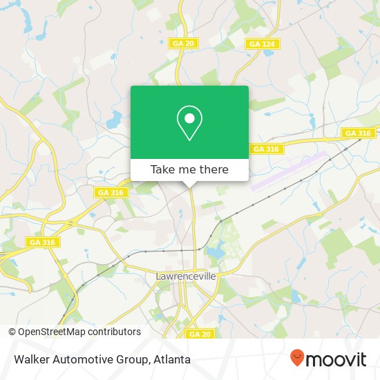 Walker Automotive Group map