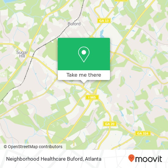 Neighborhood Healthcare Buford map