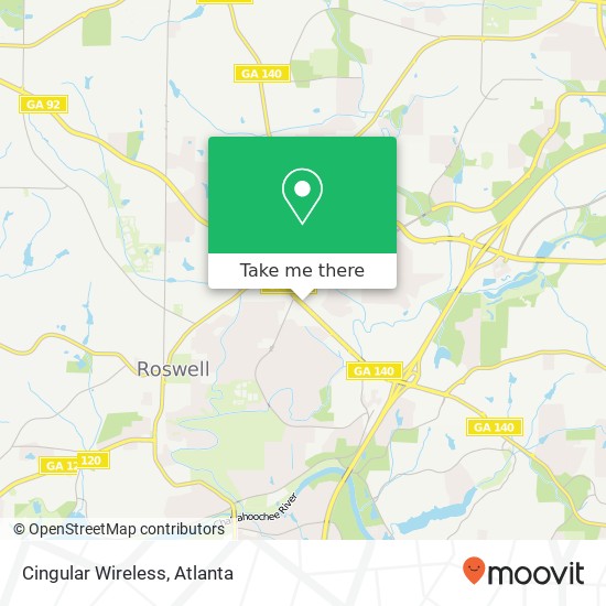 Cingular Wireless map