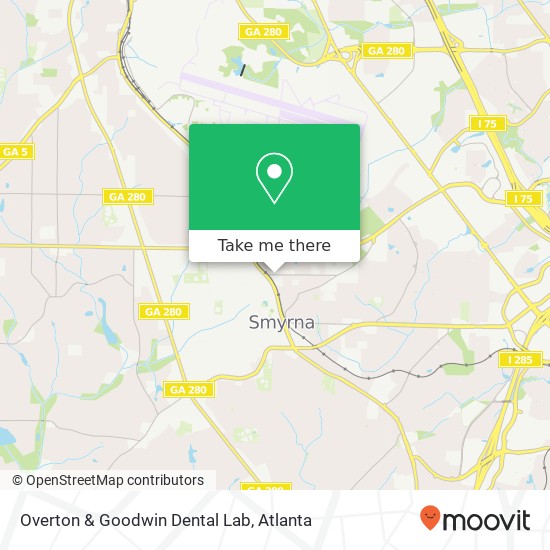 Overton & Goodwin Dental Lab map