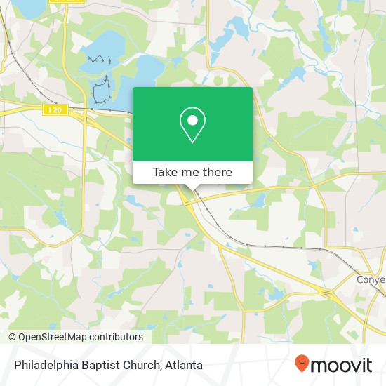 Mapa de Philadelphia Baptist Church