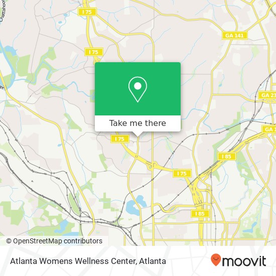 Atlanta Womens Wellness Center map