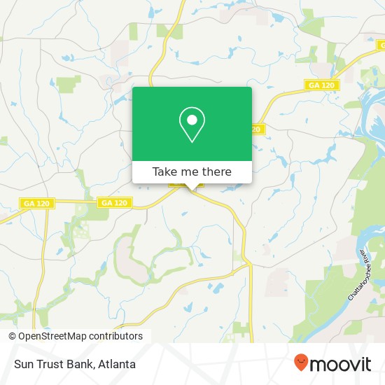 Sun Trust Bank map