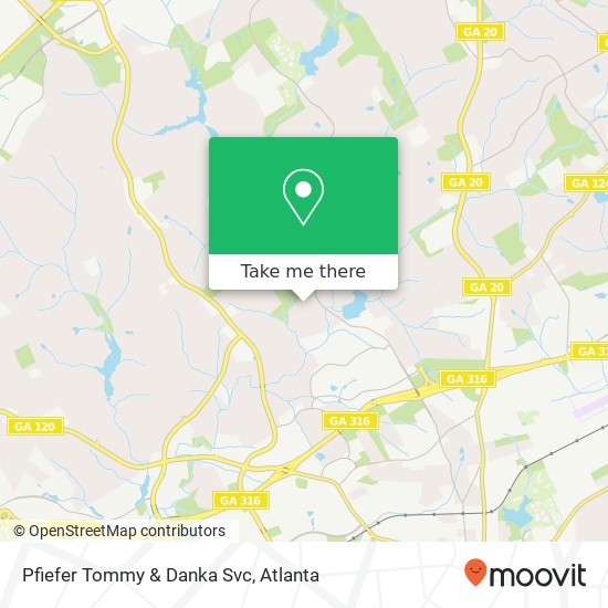 Mapa de Pfiefer Tommy & Danka Svc