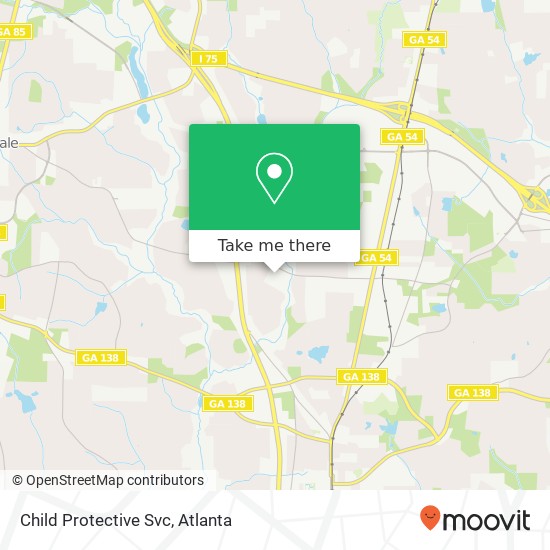 Child Protective Svc map