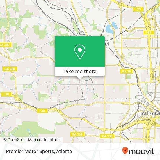 Premier Motor Sports map