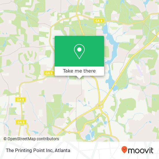 The Printing Point Inc map