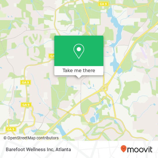 Barefoot Wellness Inc map