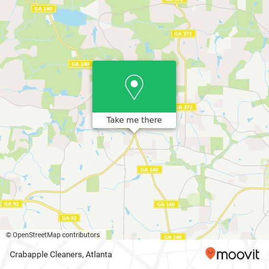 Crabapple Cleaners map