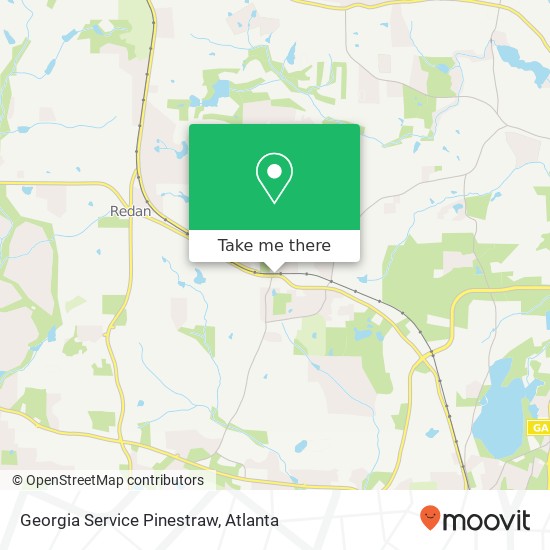 Mapa de Georgia Service Pinestraw