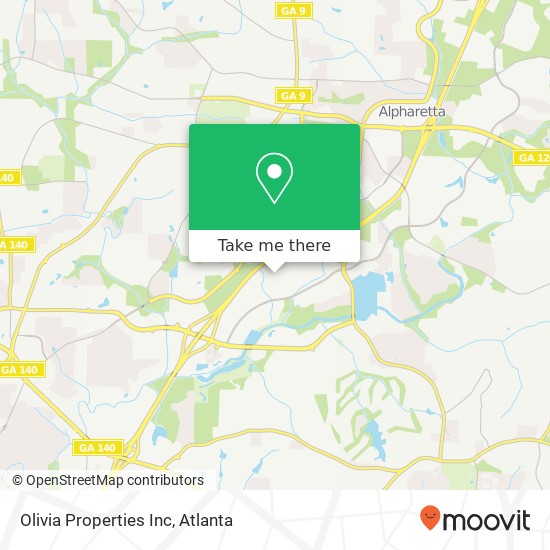 Olivia Properties Inc map