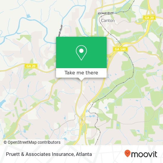 Mapa de Pruett & Associates Insurance