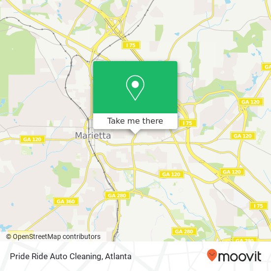 Pride Ride Auto Cleaning map