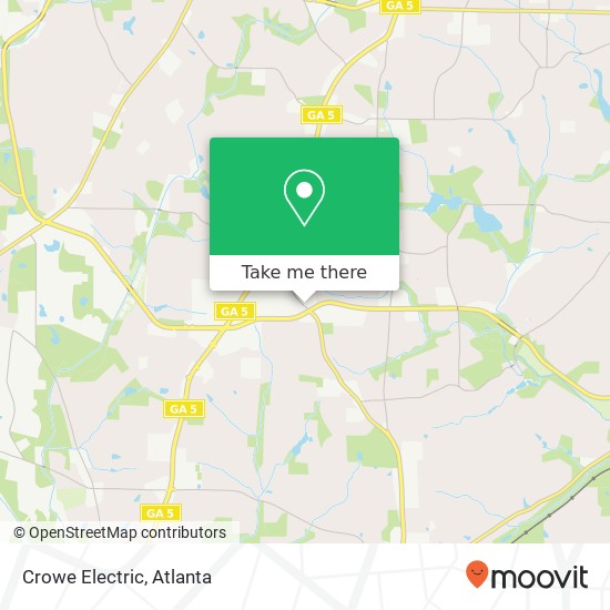 Crowe Electric map